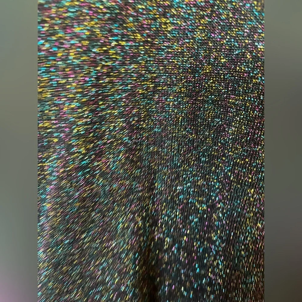 Draper James black sweater with rainbow sparkle and bow on back size XS - Picture 10 of 11